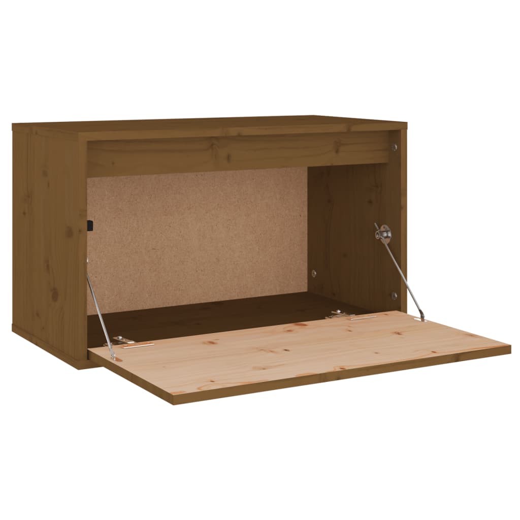 Wandkast 60x30x35 cm massief grenenhout honingbruin is nu te koop bij PeponiXL, paradijselijk wonen!