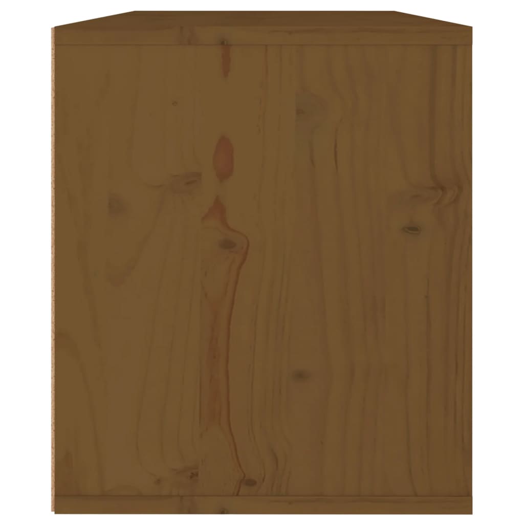 Wandkast 60x30x35 cm massief grenenhout honingbruin is nu te koop bij PeponiXL, paradijselijk wonen!