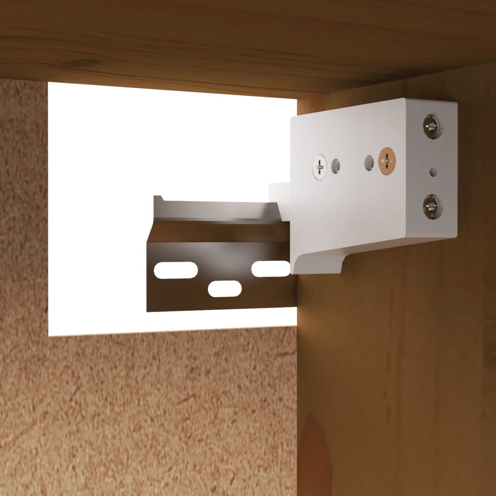 Wandkast 60x30x35 cm massief grenenhout honingbruin is nu te koop bij PeponiXL, paradijselijk wonen!