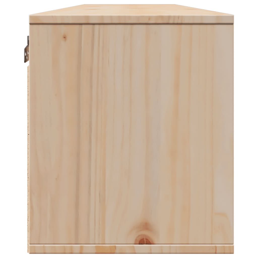 Wandkasten 2 st 80x30x35 cm massief grenenhout is nu te koop bij PeponiXL, paradijselijk wonen!