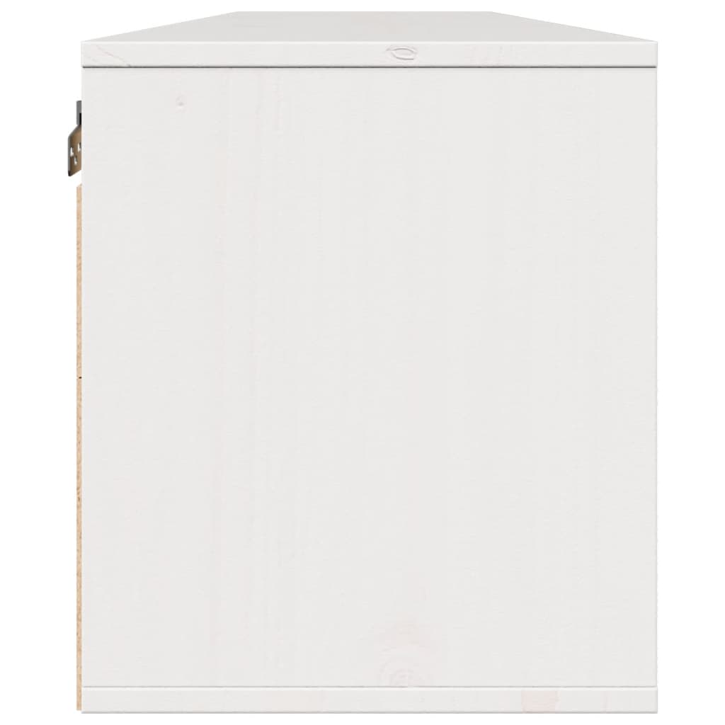 Wandkasten 2 st 80x30x35 cm massief grenenhout wit is nu te koop bij PeponiXL, paradijselijk wonen!