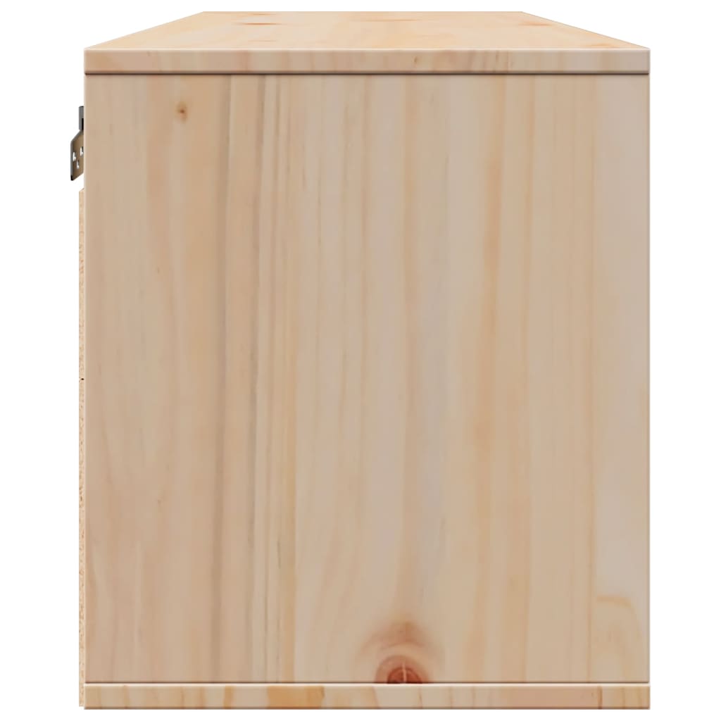 Wandkast 100x30x35 cm massief grenenhout