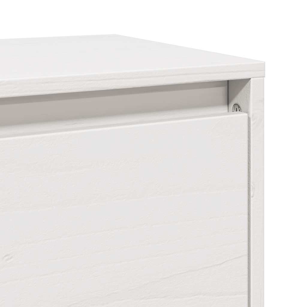 Wandkast 100x30x35 cm massief grenenhout wit is nu te koop bij PeponiXL, paradijselijk wonen!