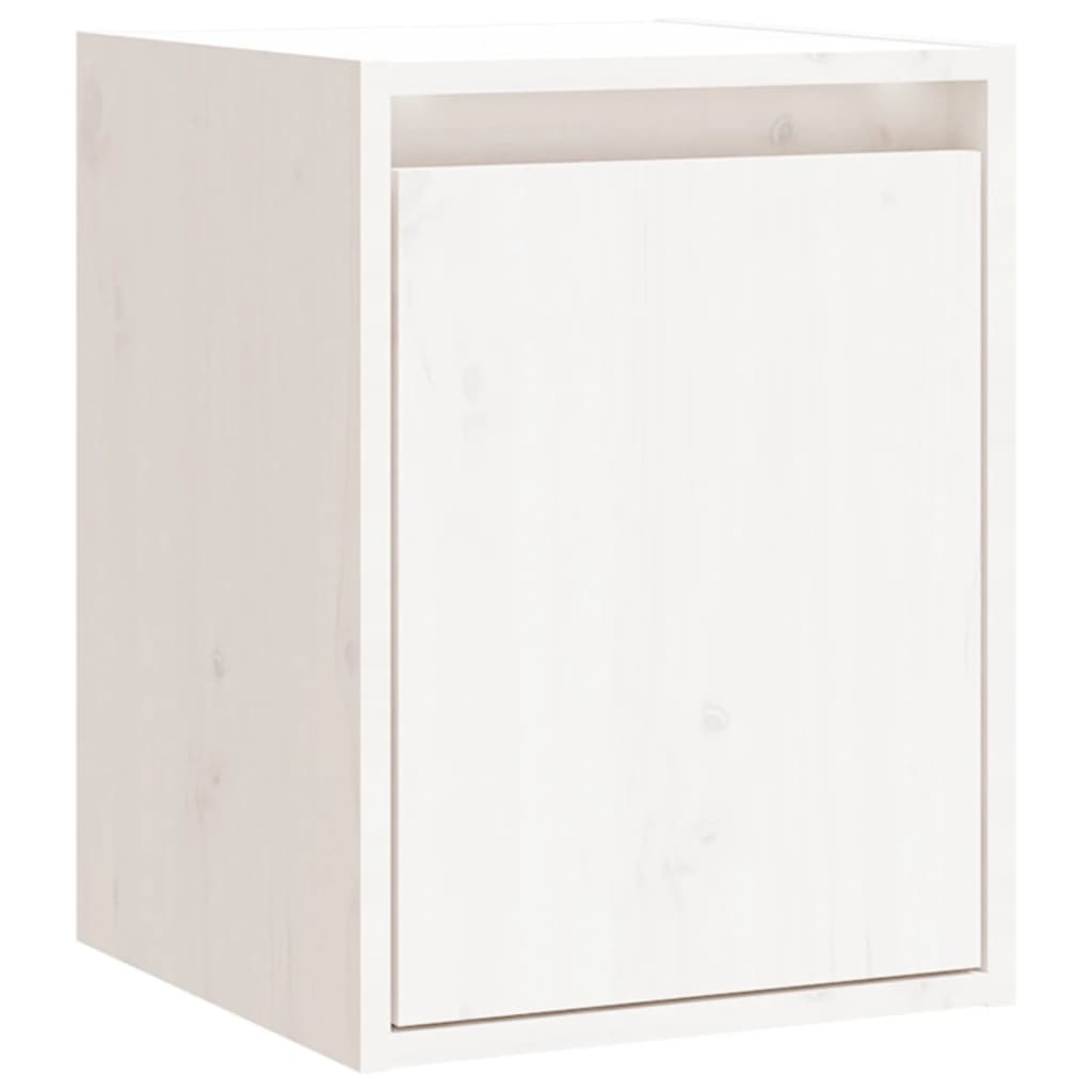 Wandkast 30x30x40 cm massief grenenhout wit is nu te koop bij PeponiXL, paradijselijk wonen!