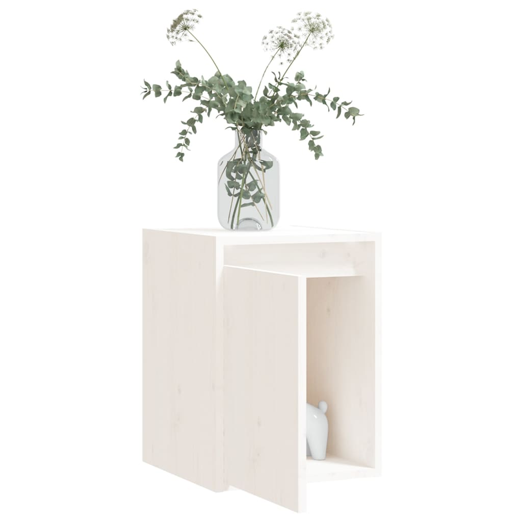 Wandkast 30x30x40 cm massief grenenhout wit is nu te koop bij PeponiXL, paradijselijk wonen!