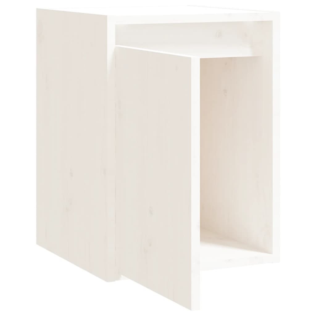 Wandkast 30x30x40 cm massief grenenhout wit is nu te koop bij PeponiXL, paradijselijk wonen!