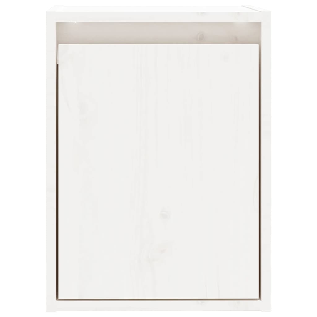 Wandkasten 2 st 30x30x40 cm massief grenenhout wit is nu te koop bij PeponiXL, paradijselijk wonen!