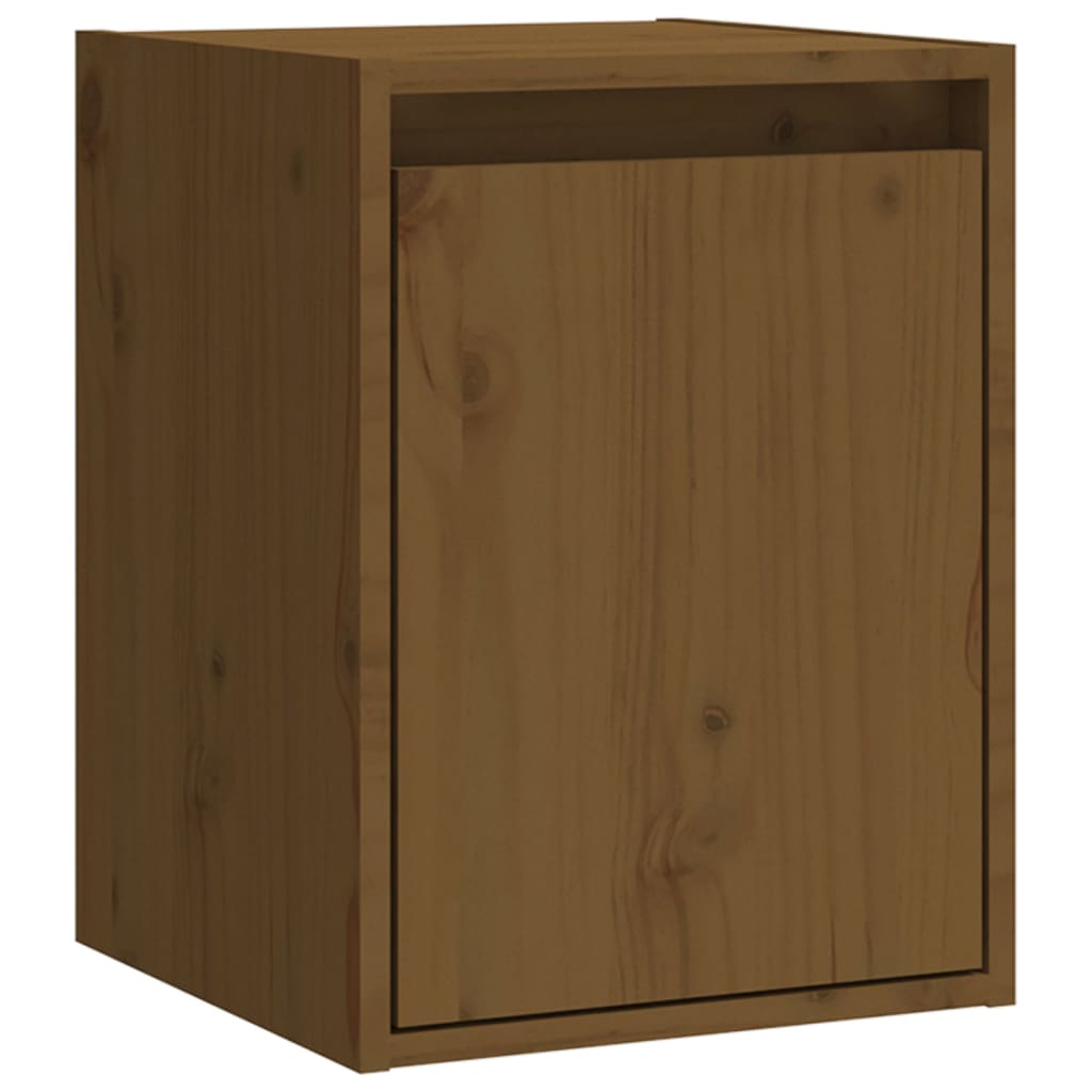 Wandkast 30x30x40 cm massief grenenhout honingbruin is nu te koop bij PeponiXL, paradijselijk wonen!