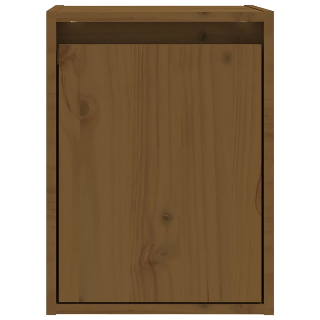 Wandkast 30x30x40 cm massief grenenhout honingbruin is nu te koop bij PeponiXL, paradijselijk wonen!