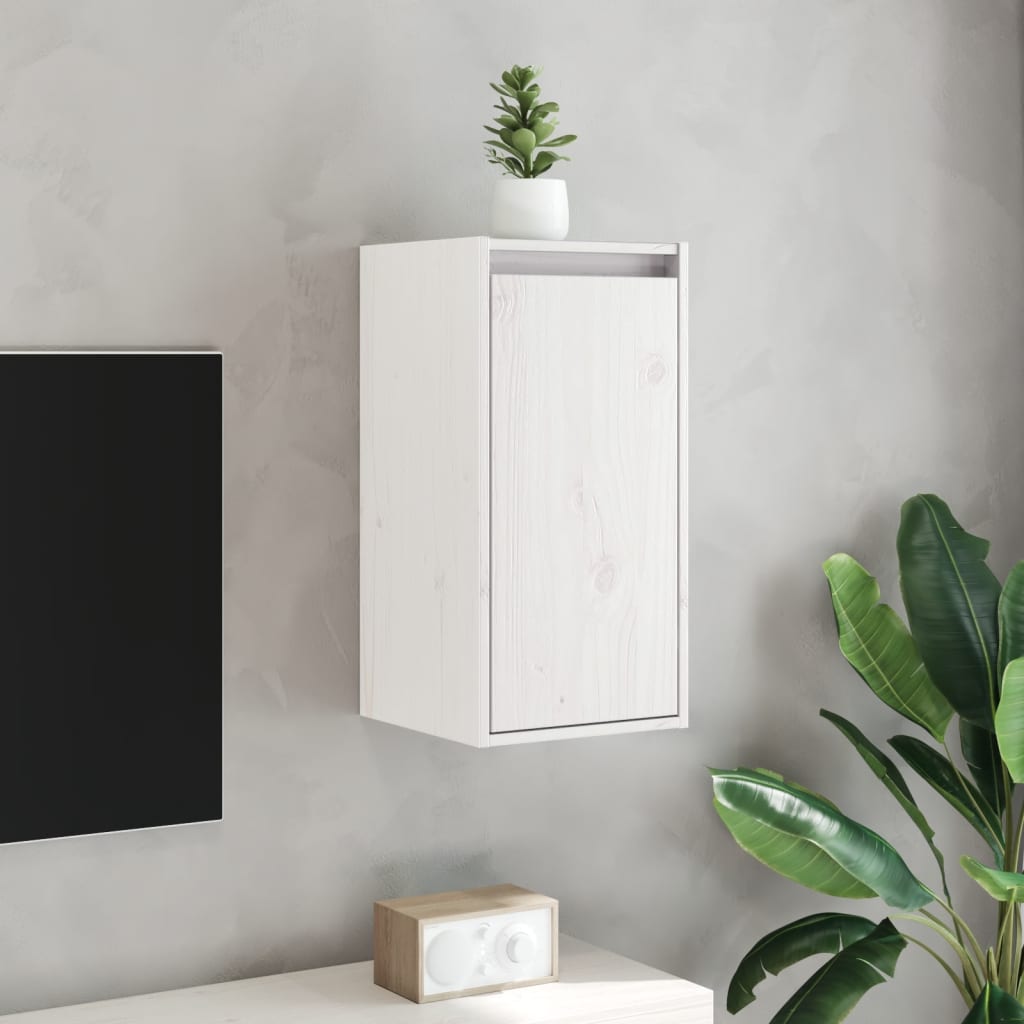 Wandkast 30x30x60 cm massief grenenhout wit is nu te koop bij PeponiXL, paradijselijk wonen!