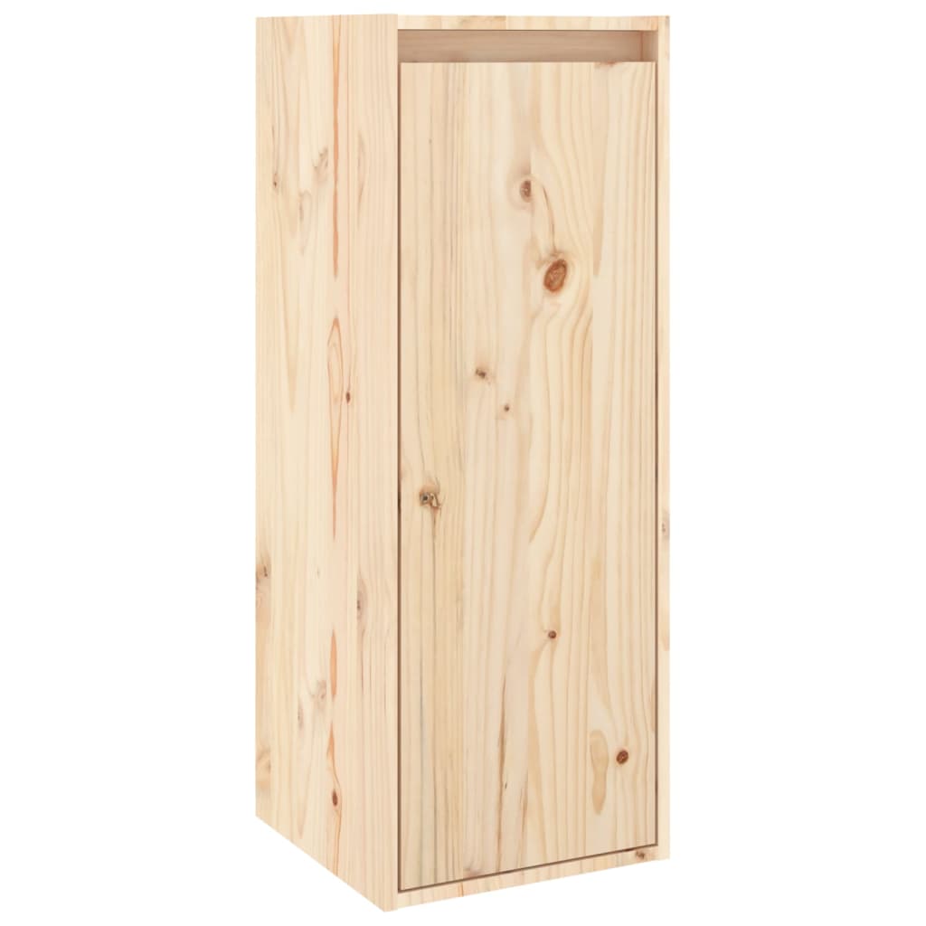 Wandkasten 2 st 30x30x80 cm massief grenenhout is nu te koop bij PeponiXL, paradijselijk wonen!