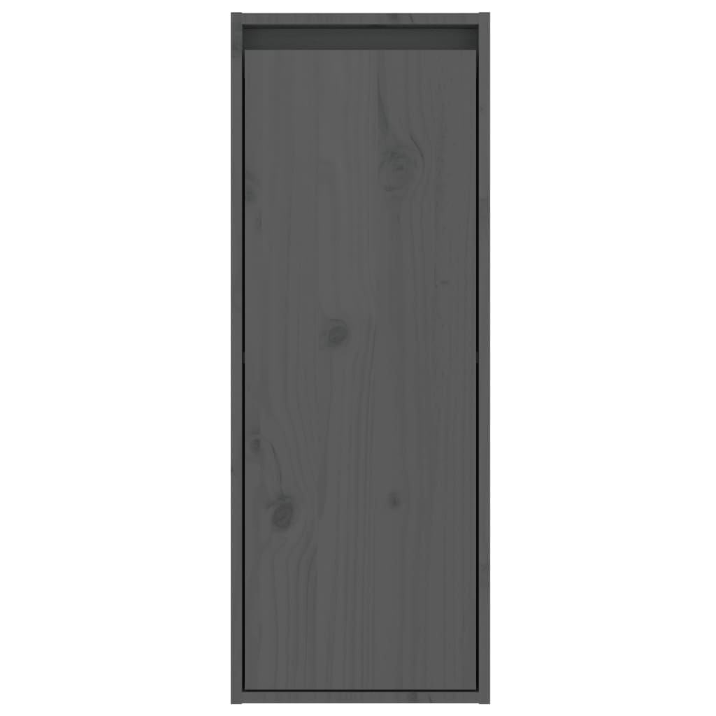 Wandkast 30x30x80 cm massief grenenhout grijs is nu te koop bij PeponiXL, paradijselijk wonen!
