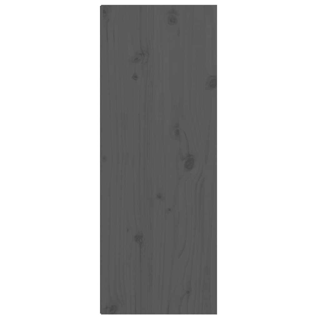 Wandkast 30x30x80 cm massief grenenhout grijs is nu te koop bij PeponiXL, paradijselijk wonen!