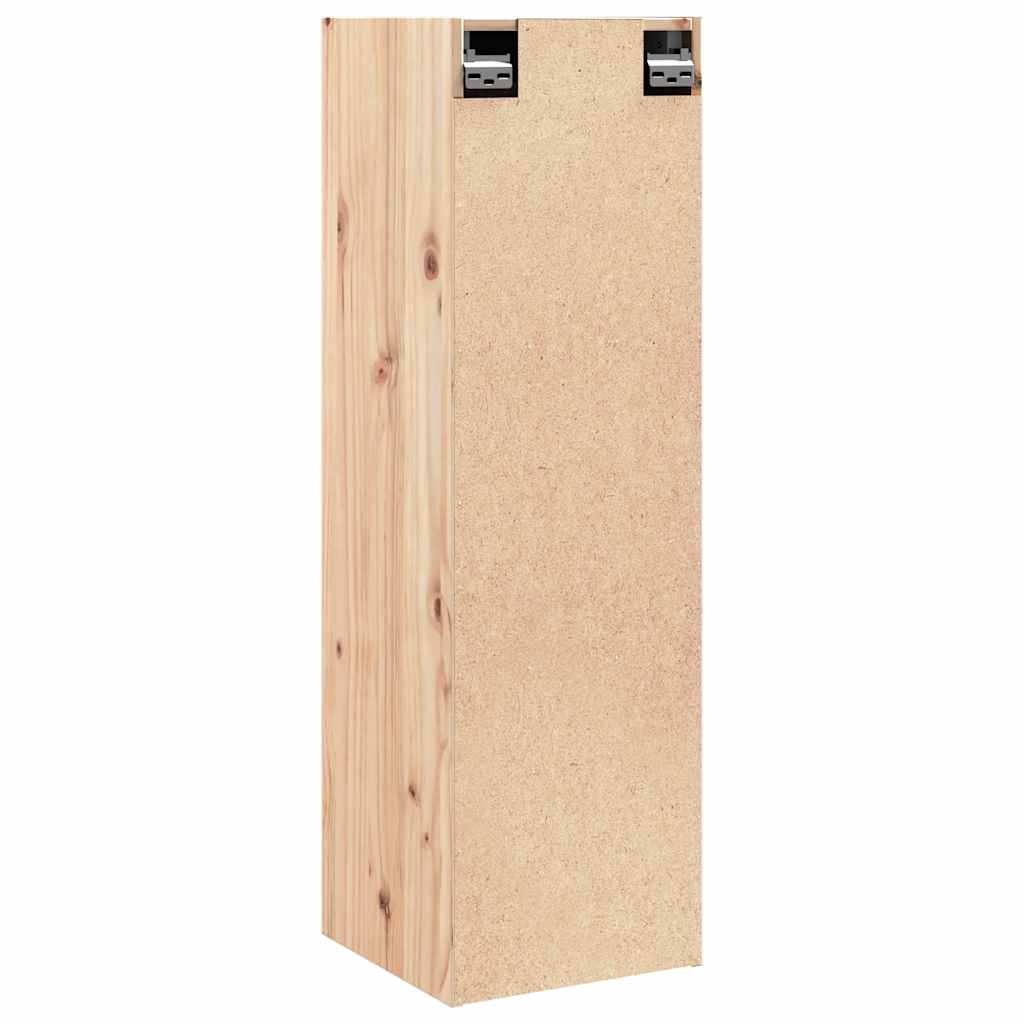 Wandkasten 2 st 30x30x100 cm massief grenenhout is nu te koop bij PeponiXL, paradijselijk wonen!