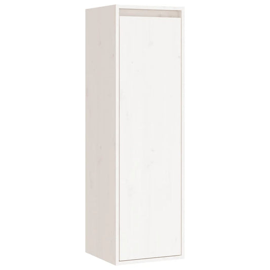Wandkast 30x30x100 cm massief grenenhout wit is nu te koop bij PeponiXL, paradijselijk wonen!