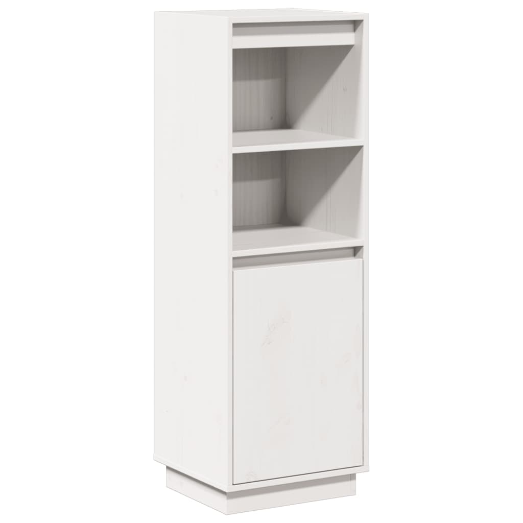 Hoge kast 37x34x110 cm massief grenenhout wit is nu te koop bij PeponiXL, paradijselijk wonen!