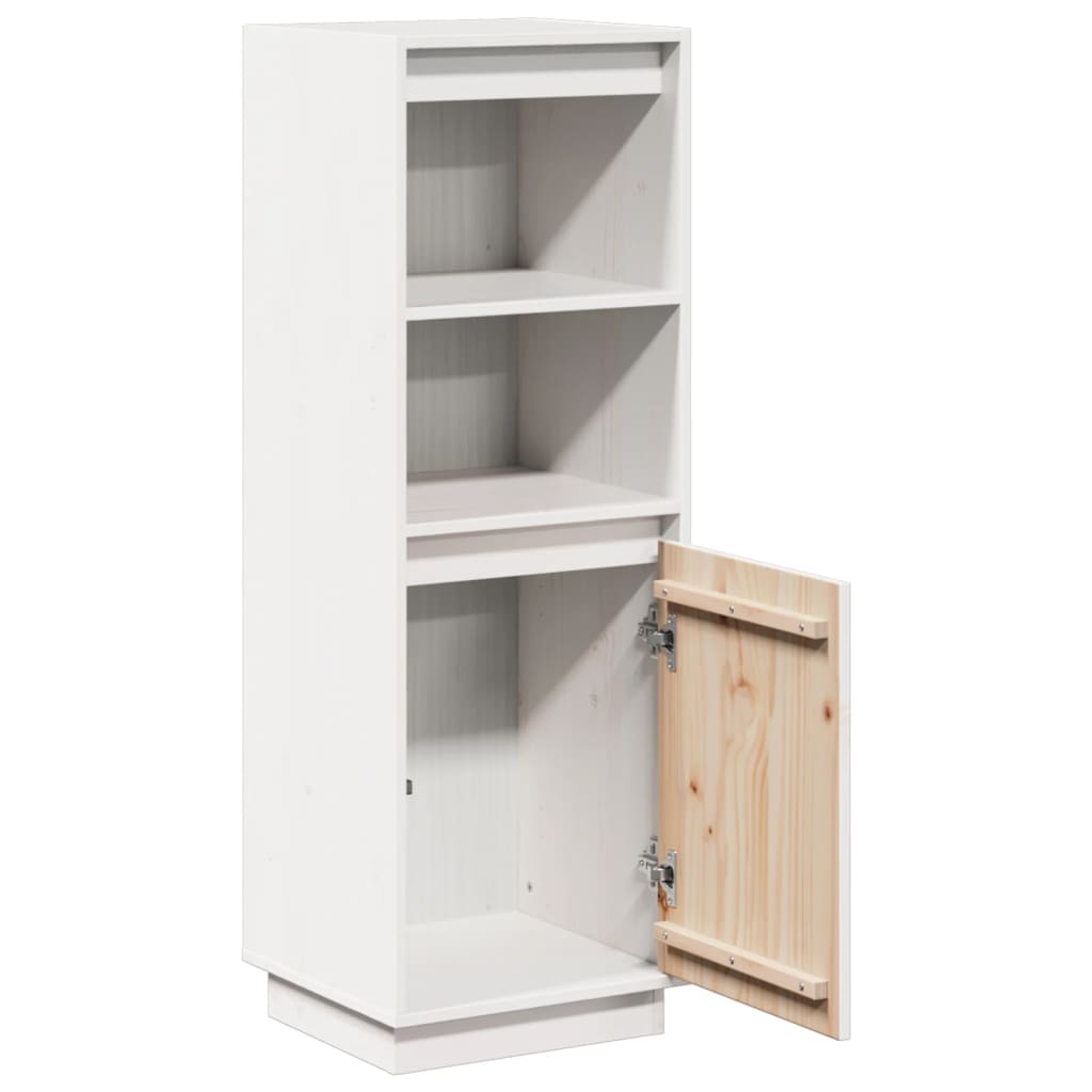 Hoge kast 37x34x110 cm massief grenenhout wit is nu te koop bij PeponiXL, paradijselijk wonen!