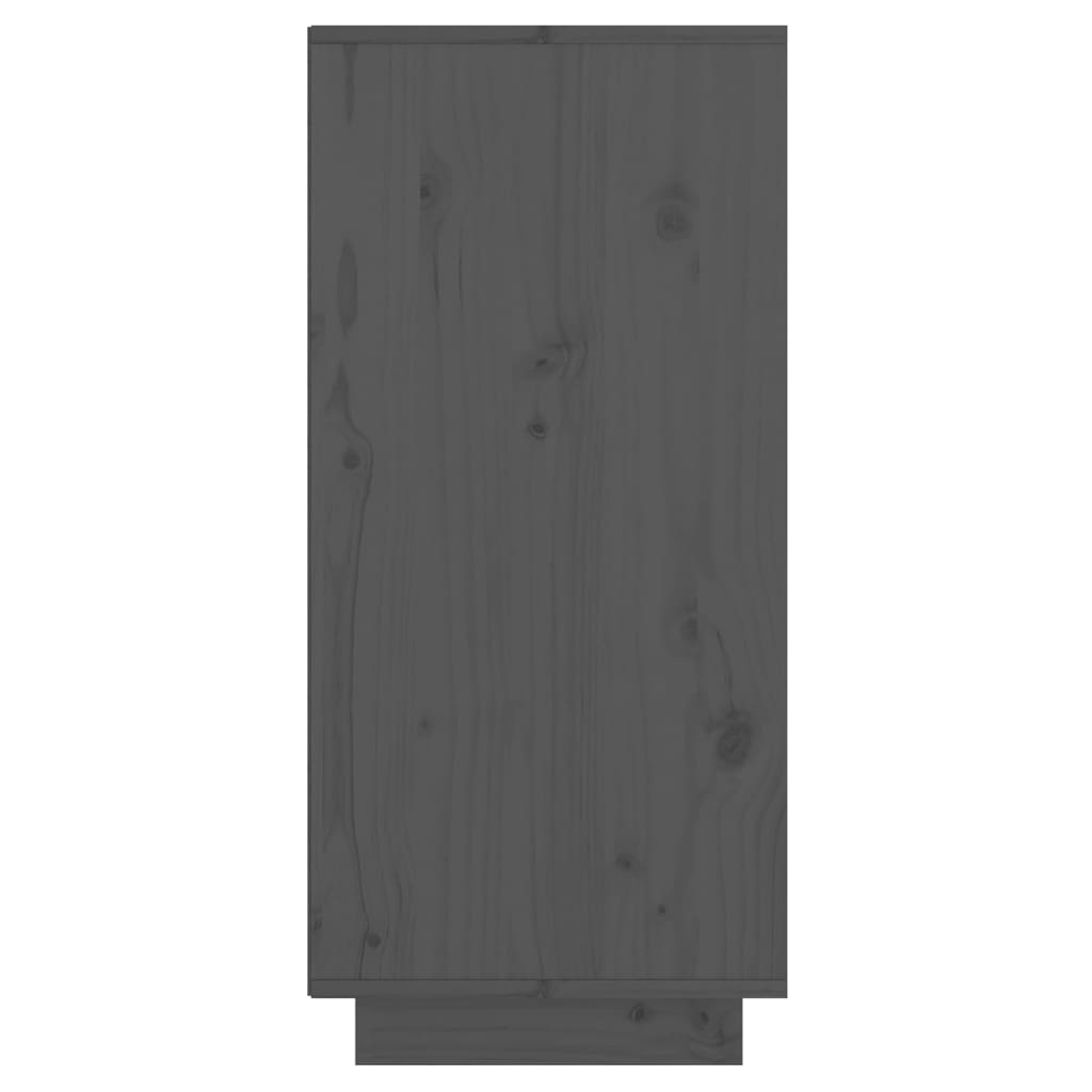 Dressoir 60x34x75 cm massief grenenhout grijs is nu te koop bij PeponiXL, paradijselijk wonen!