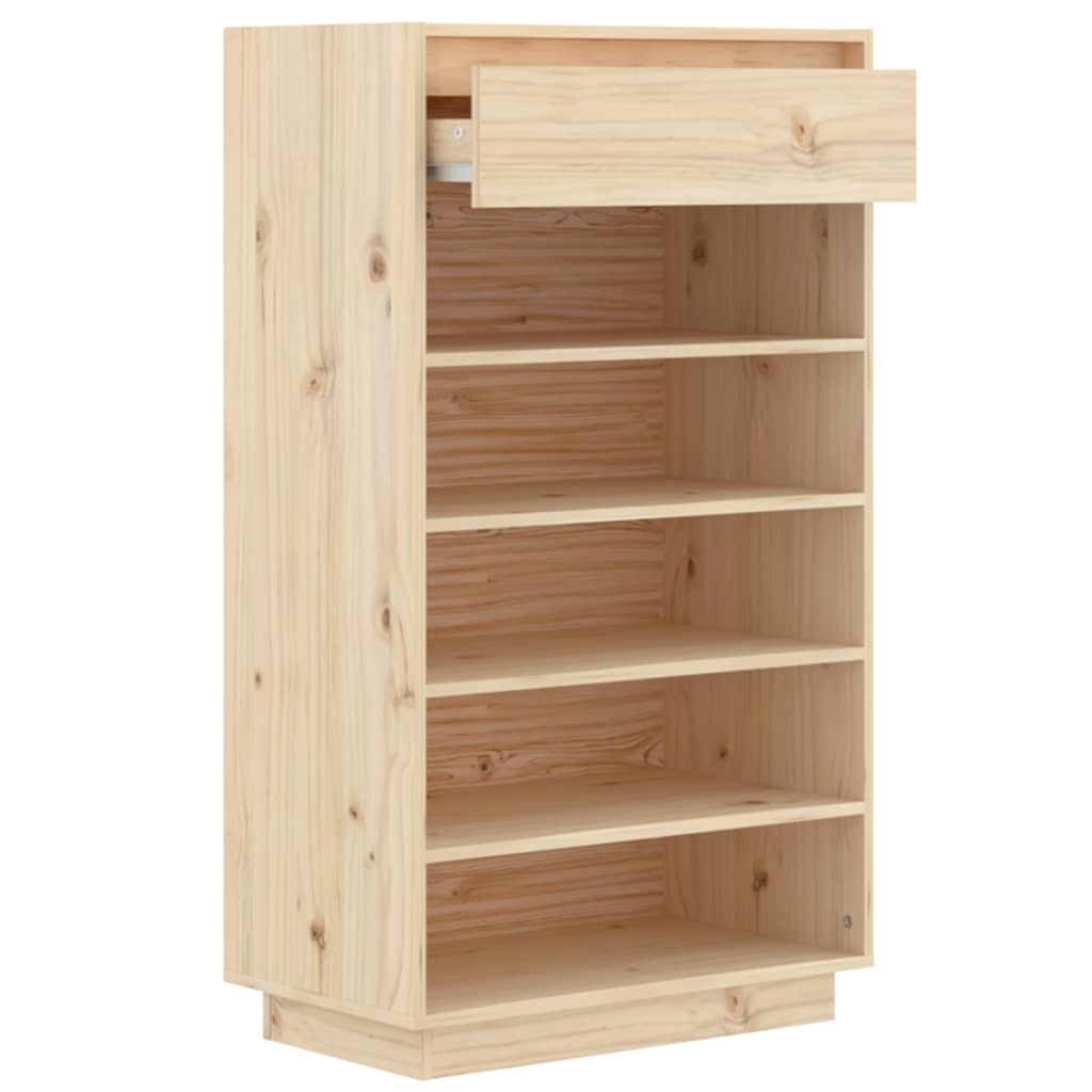 Schoenenkast 60x34x105 cm massief grenenhout is nu te koop bij PeponiXL, paradijselijk wonen!
