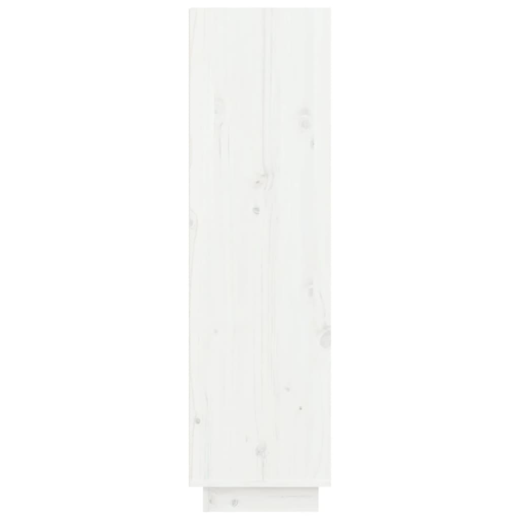Schoenenkast 60x34x105 cm massief grenenhout wit is nu te koop bij PeponiXL, paradijselijk wonen!