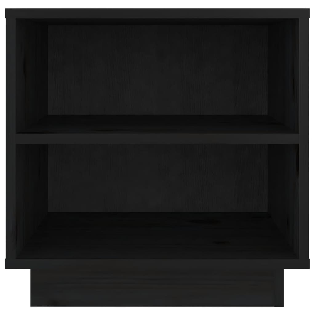 Nachtkastjes 2 st 40x34x40 cm massief grenenhout zwart is nu te koop bij PeponiXL, paradijselijk wonen!