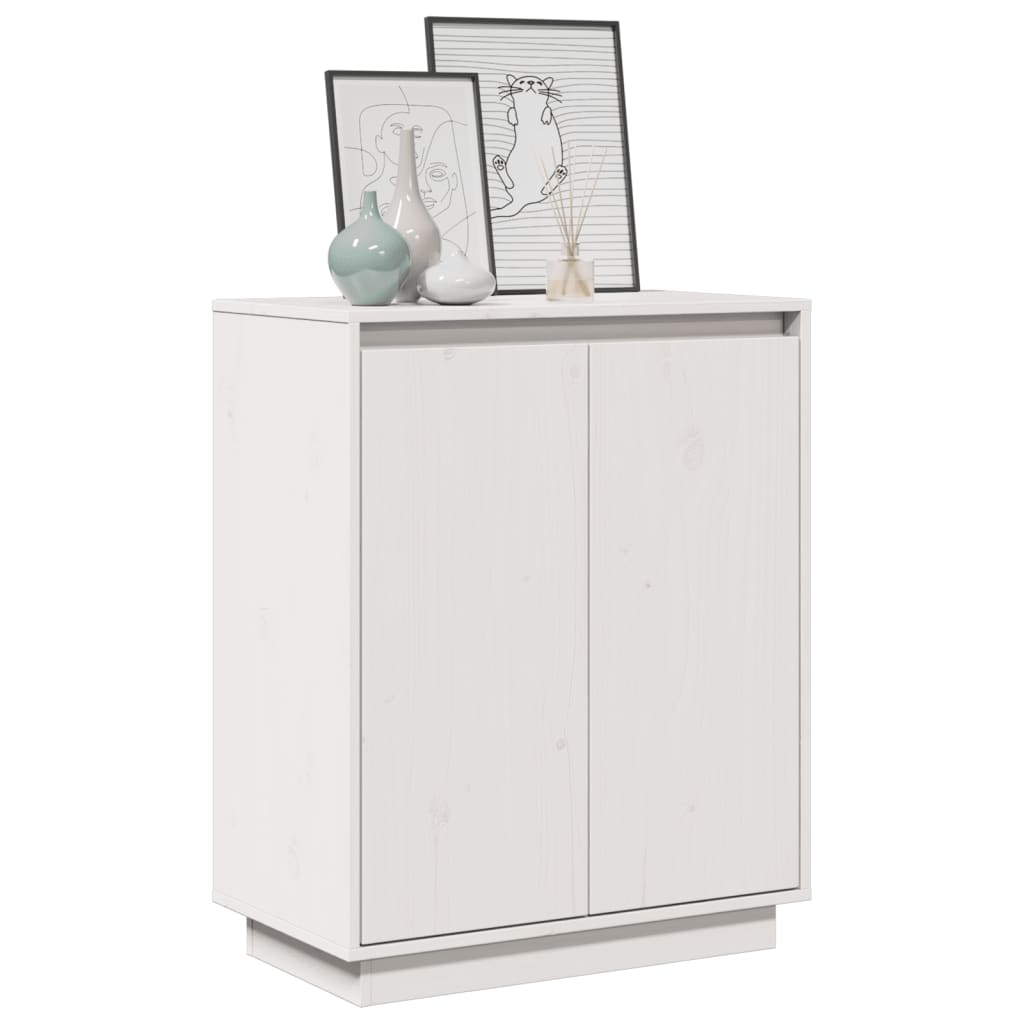 Dressoir 60x34x75 cm massief grenenhout wit is nu te koop bij PeponiXL, paradijselijk wonen!
