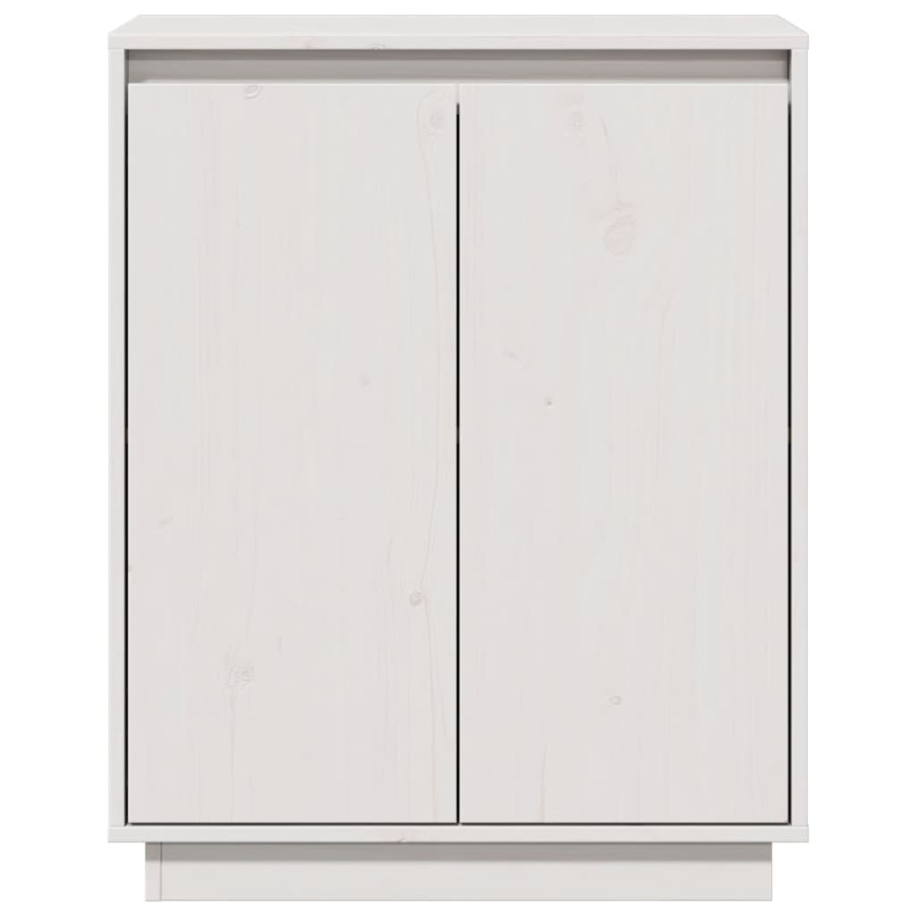 Dressoir 60x34x75 cm massief grenenhout wit is nu te koop bij PeponiXL, paradijselijk wonen!