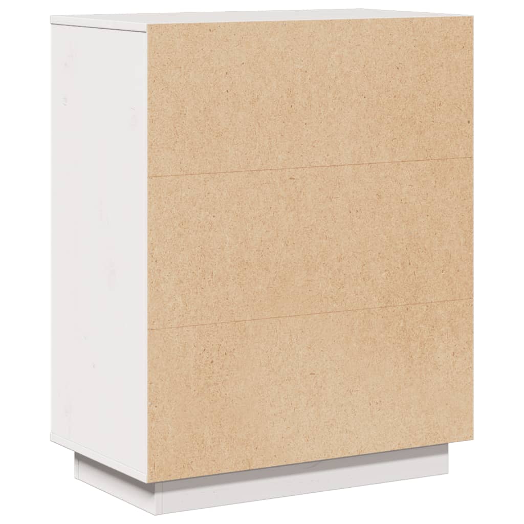 Dressoir 60x34x75 cm massief grenenhout wit is nu te koop bij PeponiXL, paradijselijk wonen!