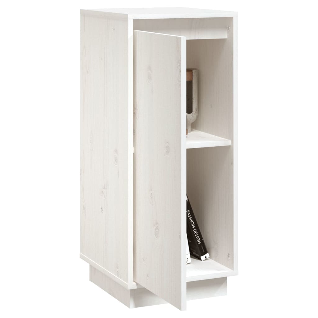 Dressoir 31,5x34x75 cm massief grenenhout wit is nu te koop bij PeponiXL, paradijselijk wonen!