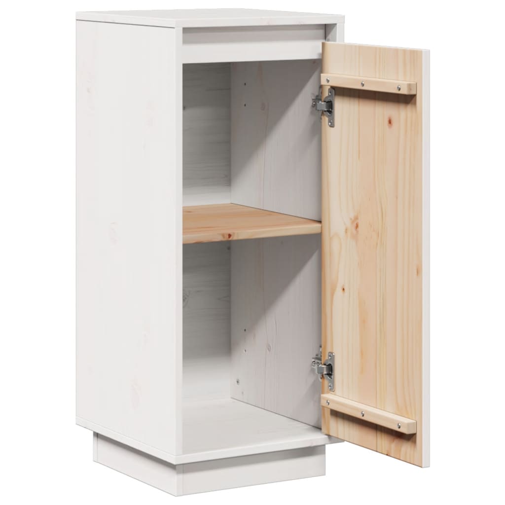 Dressoir 31,5x34x75 cm massief grenenhout wit is nu te koop bij PeponiXL, paradijselijk wonen!