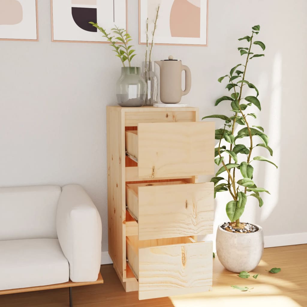 Dressoir 32x34x75 cm massief grenenhout is nu te koop bij PeponiXL, paradijselijk wonen!