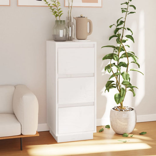 Dressoir 32x34x75 cm massief grenenhout wit is nu te koop bij PeponiXL, paradijselijk wonen!