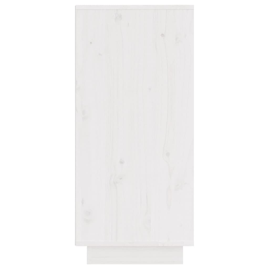 Dressoir 31,5x34x75 cm massief grenenhout wit is nu te koop bij PeponiXL, paradijselijk wonen!