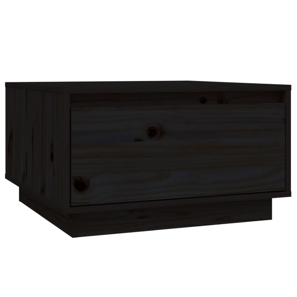 Salontafel 55x56x32 cm massief grenenhout zwart is nu te koop bij PeponiXL, paradijselijk wonen!