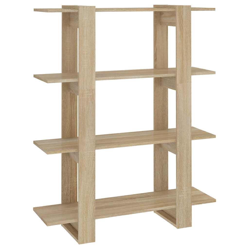 Boekenkast/kamerscherm 100x30x123,5 cm sonoma eikenkleurig is nu te koop bij PeponiXL, paradijselijk wonen!
