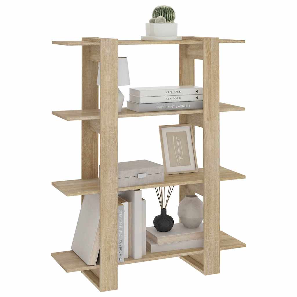 Boekenkast/kamerscherm 100x30x123,5 cm sonoma eikenkleurig is nu te koop bij PeponiXL, paradijselijk wonen!