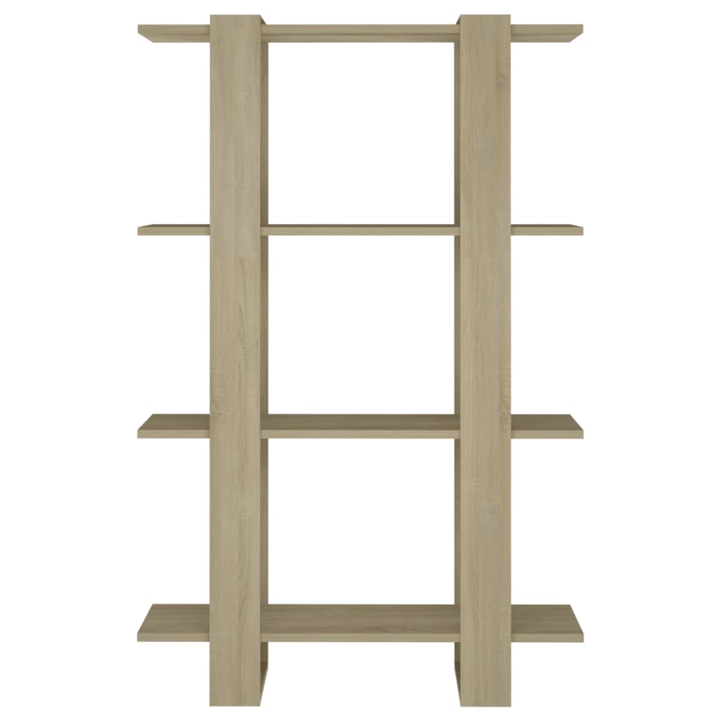 Boekenkast/kamerscherm 80x30x123,5 cm sonoma eikenkleurig is nu te koop bij PeponiXL, paradijselijk wonen!