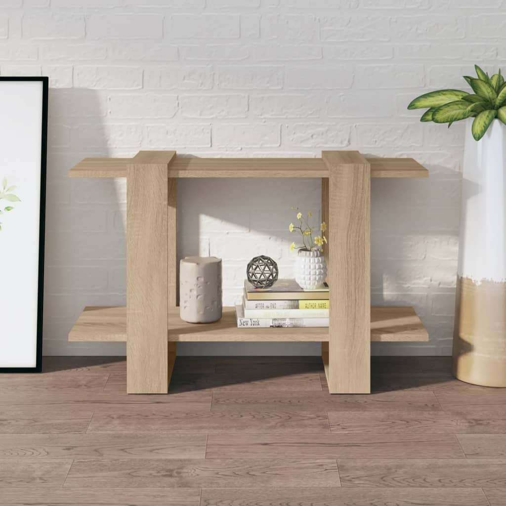 Boekenkast/kamerscherm 80x30x51 cm sonoma eikenkleurig is nu te koop bij PeponiXL, paradijselijk wonen!