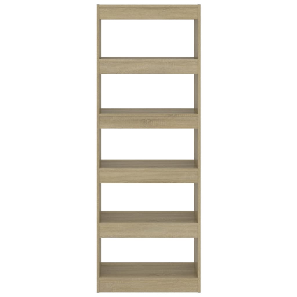 Boekenkast/kamerscherm 60x30x166 cm bewerkt hout sonoma eiken is nu te koop bij PeponiXL, paradijselijk wonen!