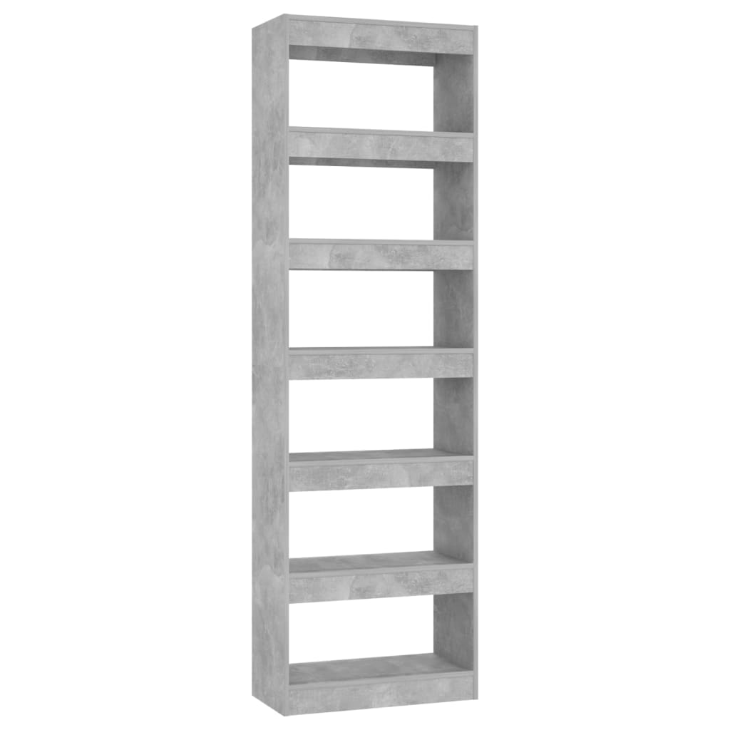 Boekenkast/kamerscherm 60x30x198 cm betongrijs is nu te koop bij PeponiXL, paradijselijk wonen!