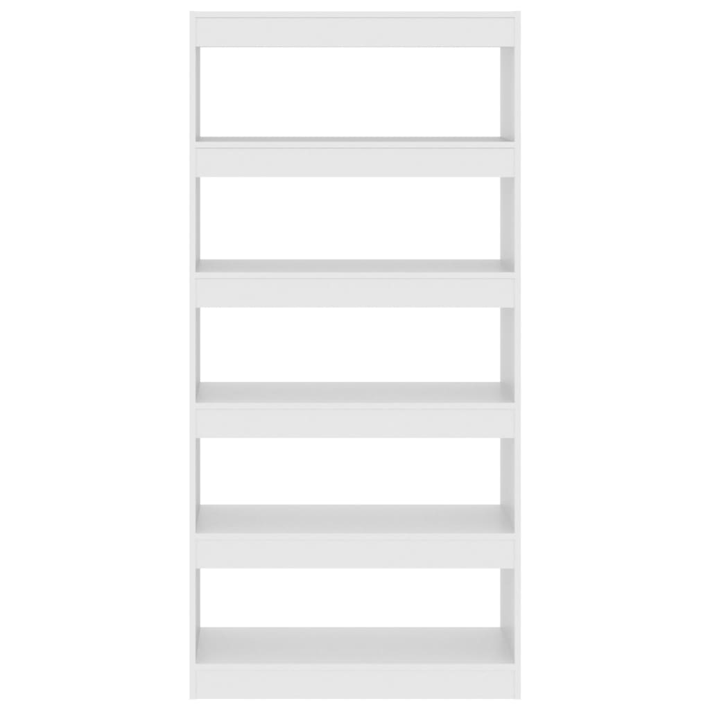 Boekenkast/kamerscherm 80x30x166 cm bewerkt hout wit is nu te koop bij PeponiXL, paradijselijk wonen!