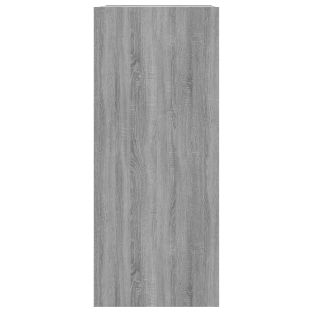 Boekenkast/kamerscherm 40x30x72 cm grijs sonoma eikenkleurig is nu te koop bij PeponiXL, paradijselijk wonen!