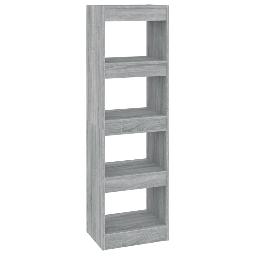 Boekenkast/kamerscherm 40x30x135 cm grijs sonoma eikenkleurig is nu te koop bij PeponiXL, paradijselijk wonen!