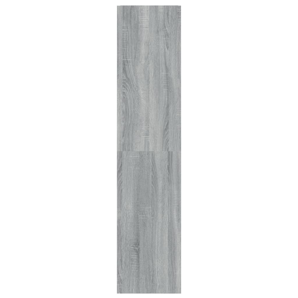 Boekenkast/kamerscherm 40x30x135 cm grijs sonoma eikenkleurig is nu te koop bij PeponiXL, paradijselijk wonen!
