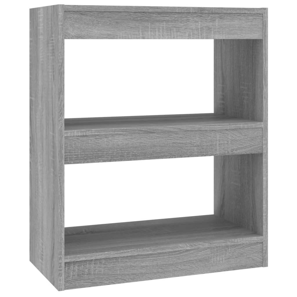 Boekenkast/kamerscherm 60x30x72 cm grijs sonoma eikenkleurig is nu te koop bij PeponiXL, paradijselijk wonen!