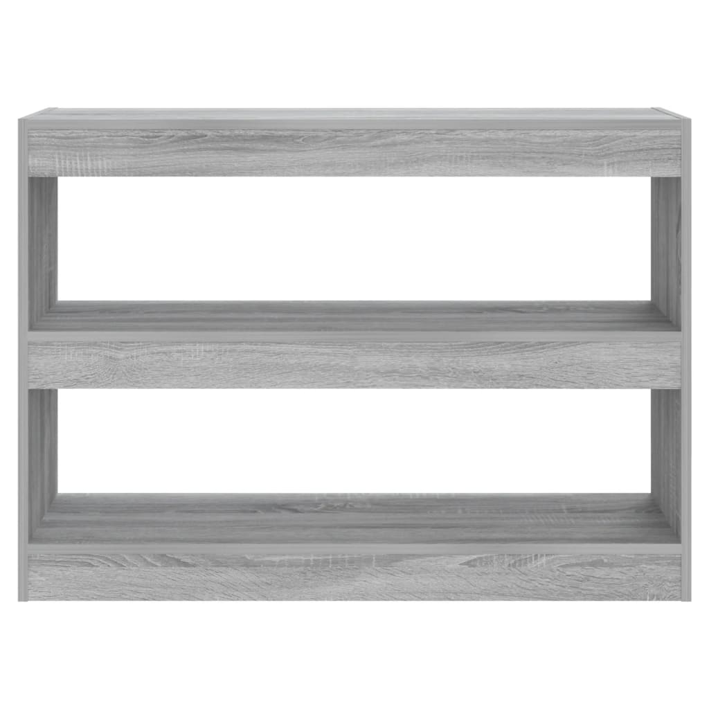 Boekenkast/kamerscherm 100x30x72 cm grijs sonoma eikenkleurig is nu te koop bij PeponiXL, paradijselijk wonen!