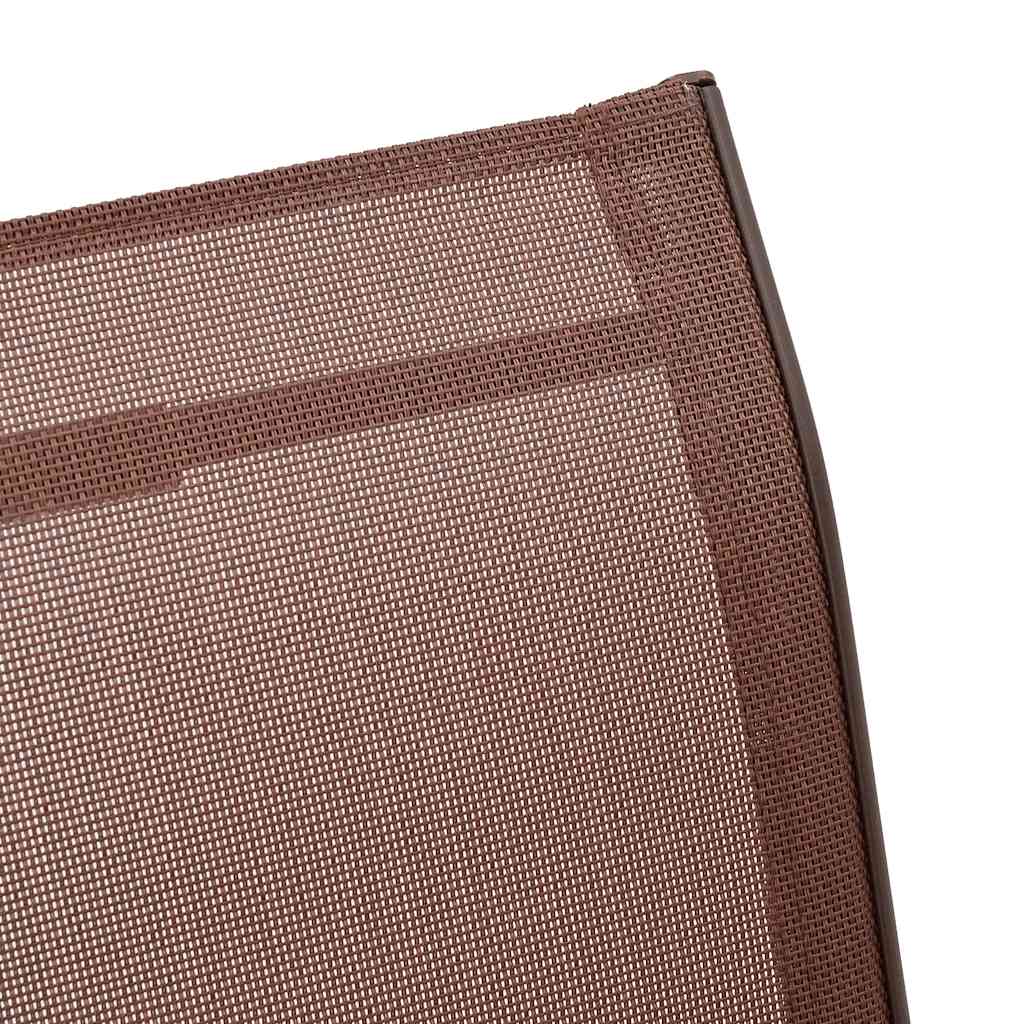 Tuinstoelen stapelbaar 6 st textileen stof bruin is nu te koop bij PeponiXL, paradijselijk wonen!
