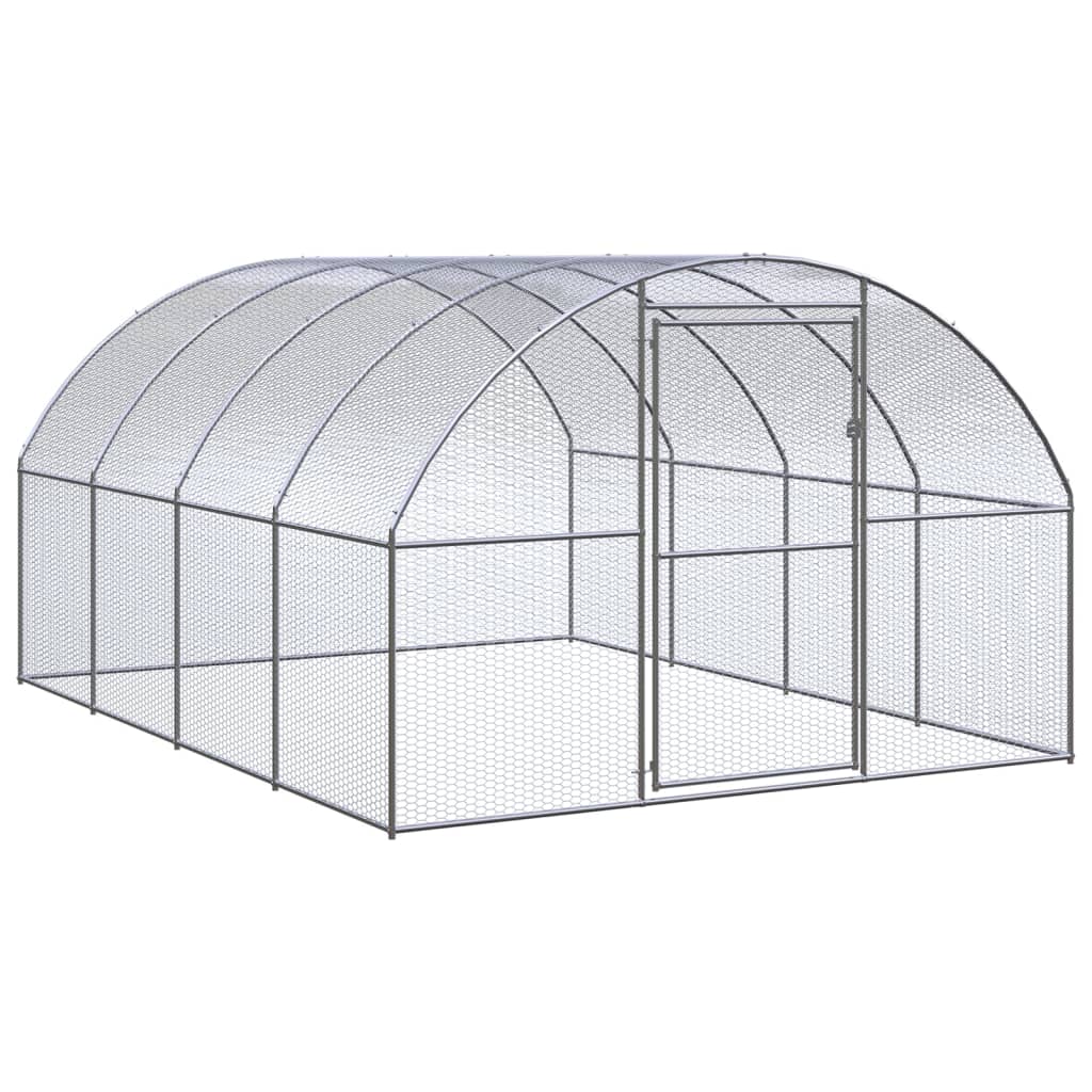 Kippenren 3x4x2 m gegalvaniseerd staal is nu te koop bij PeponiXL, paradijselijk wonen!