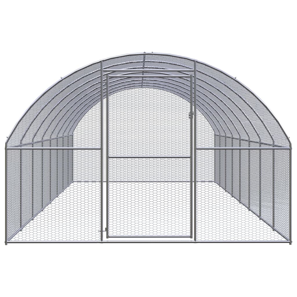 Kippenren 3x8x2 m gegalvaniseerd staal is nu te koop bij PeponiXL, paradijselijk wonen!