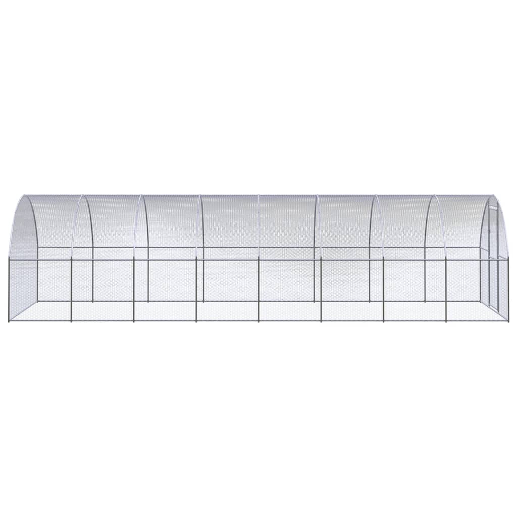 Kippenren 3x8x2 m gegalvaniseerd staal is nu te koop bij PeponiXL, paradijselijk wonen!